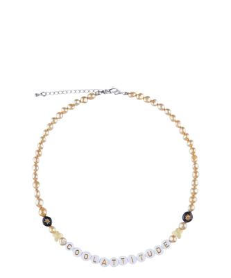 Itzavibe [I-Ac21-003] Gold Bead Necklace
