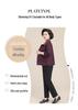 Plus Size Women's Lapel Maternity Coat, Spring/Autumn Jacket for Middle-Aged & Elderly, 50s-60s Fashion.