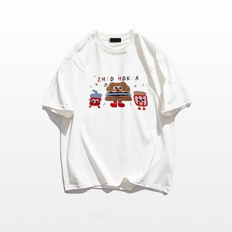 Women's Oversized Gray Cotton T-Shirt - New 2025 Loose-Fit Design