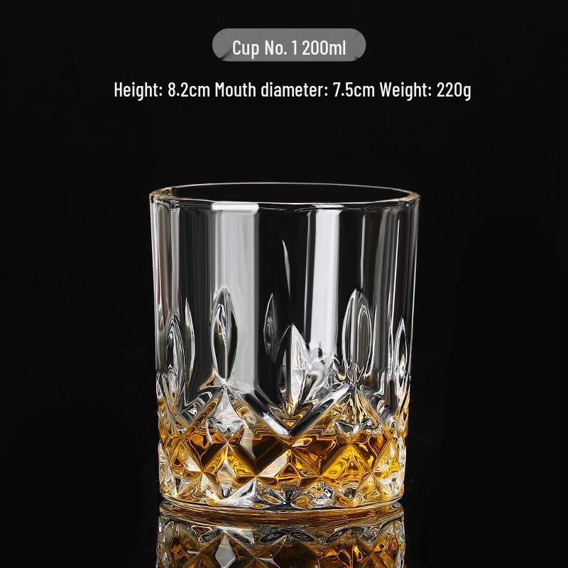 Octagonal KTV Beer Mug - Thickened Creative Crystal Whiskey Glass for Spirits