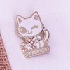 Cute Cat Enamel Purrruest Pin Brooch Badge Animal Accessories Jewelry Gift