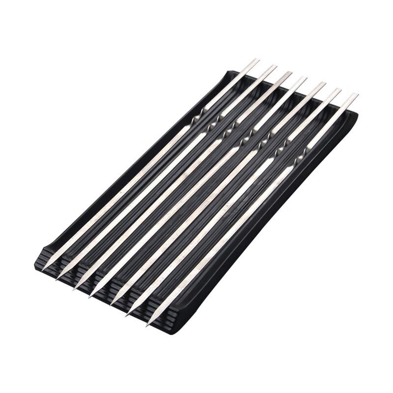 ZISIZ Stainless Steel Extra Thick BBQ Skewers