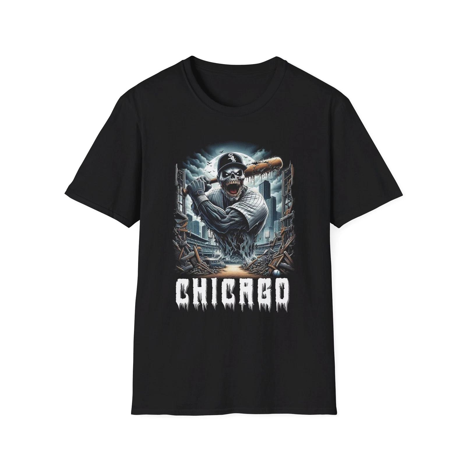 Chicago White Sox Horror Mashup T-Shirt - Dark & Chilling Fan Gear XXXXL