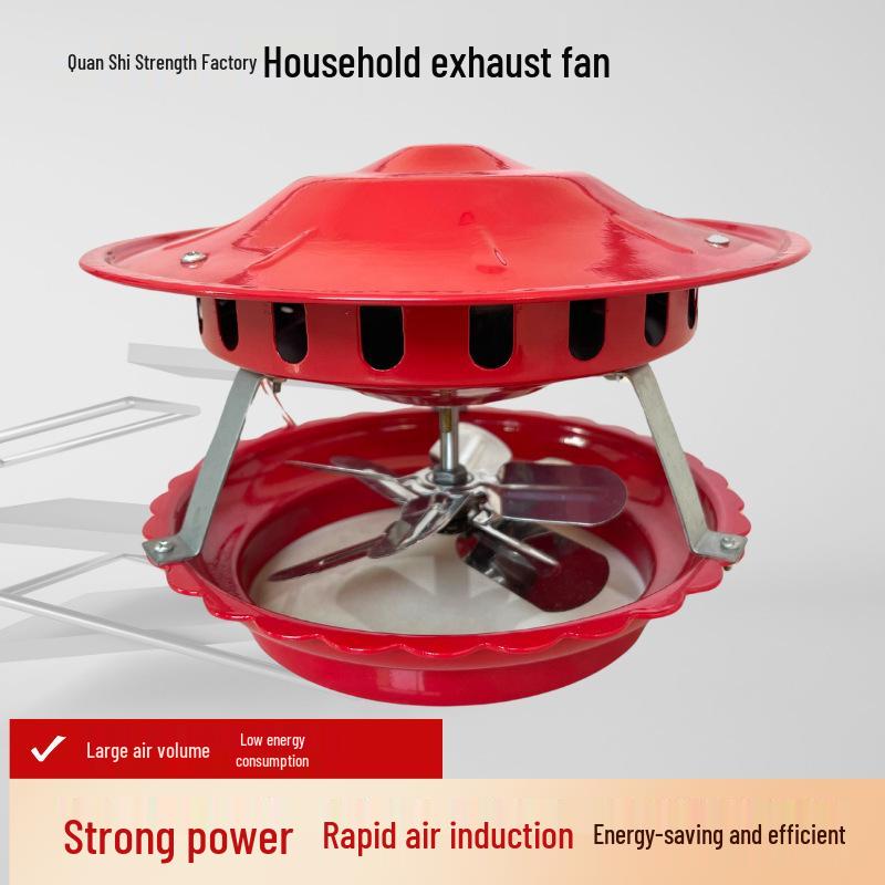 High-Power Anti-Backdraft Chimney Draft Fan & Smoke Extractor for Ventilation