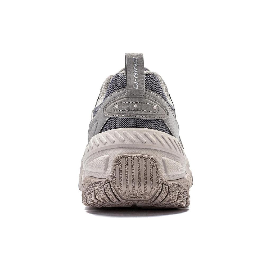 Li Ning Zahăr Brun Rebound Moale Absorbție Șoc Rezistent la Uzură Retro Talpă Groasă Înălțare Pantofi Casual Low Top Bărbați Pantofi Casual AGCT423-4