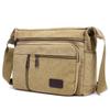 Men's Canvas Messenger Bag Multi-Pocket Crossbody Bag Casual Daily Shoulder Bag for Men