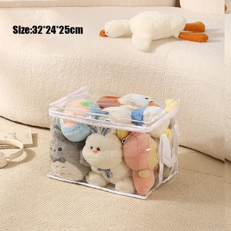 Aufbewahrungstasche für Plüschtiere mit großer Kapazität, wasserdichter Organizer für Kinderpuppen, Stofftiere, Studentenbücher, Aufbewahrungsbehälter