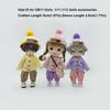 Handmade Doll Knitted Sweater Cardigans Multicolored Mini Casual Clothes Kids DIY Gift Toys for 1/11 1/12 Dolls For OB11 Dolls