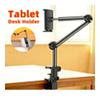 Flexible Long Arm Phone and Tablet Holder for Bedside Desktop Clamp Bracket with Handle