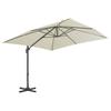 Cantilever Umbrella with Aluminum Pole 300 X 300 Cm Sand