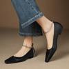 Fashion 2025 Autumn Women Shoes Pumps Thick Low Heels Square Toe Basic Platform Shoes Woman Summer Office Lady Working Pumps Size 34-40