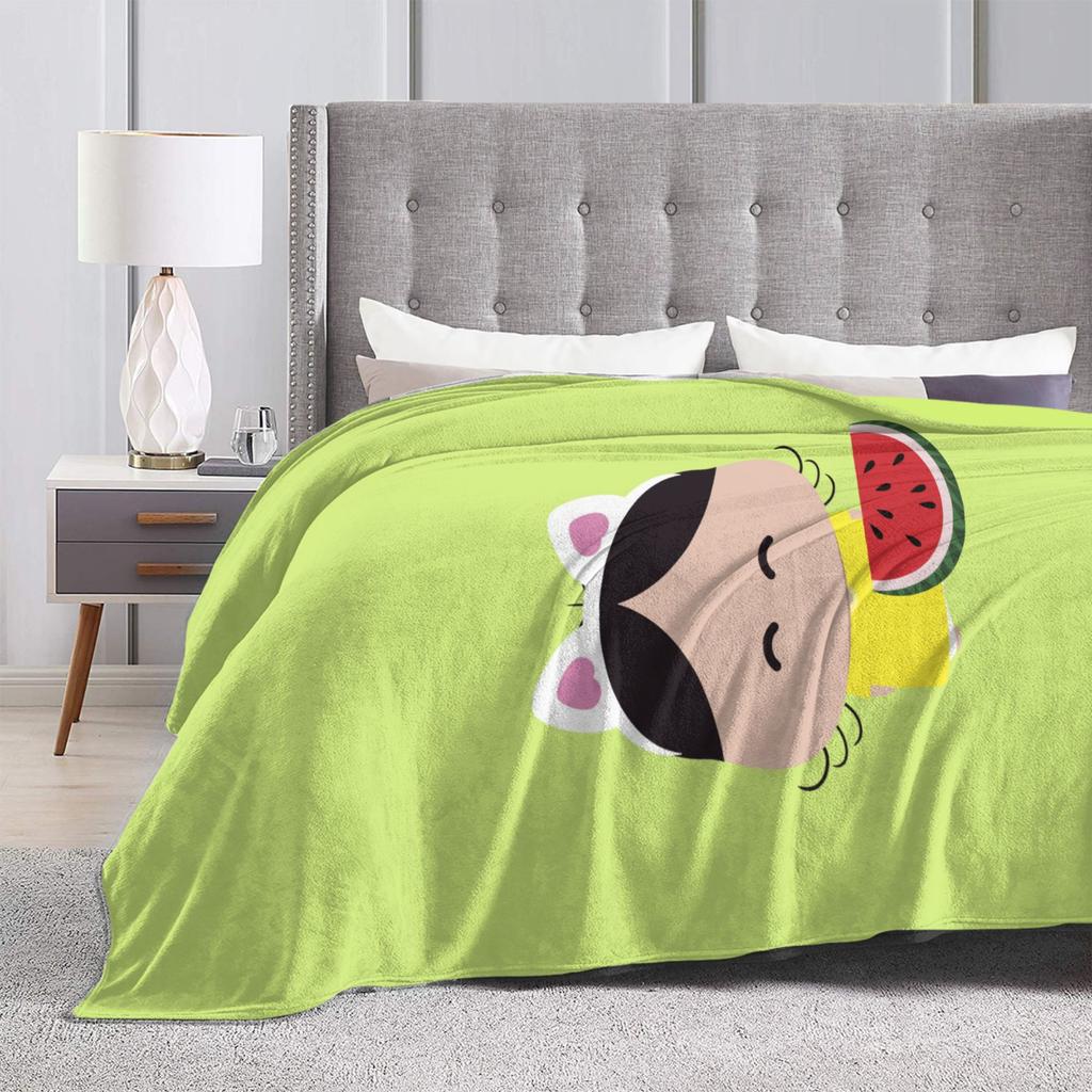Anime Magali Festa Super Soft Blanket For Chair Sofa Bed Novelty Bedding Throws Winter Picnic Flannel Bedspread