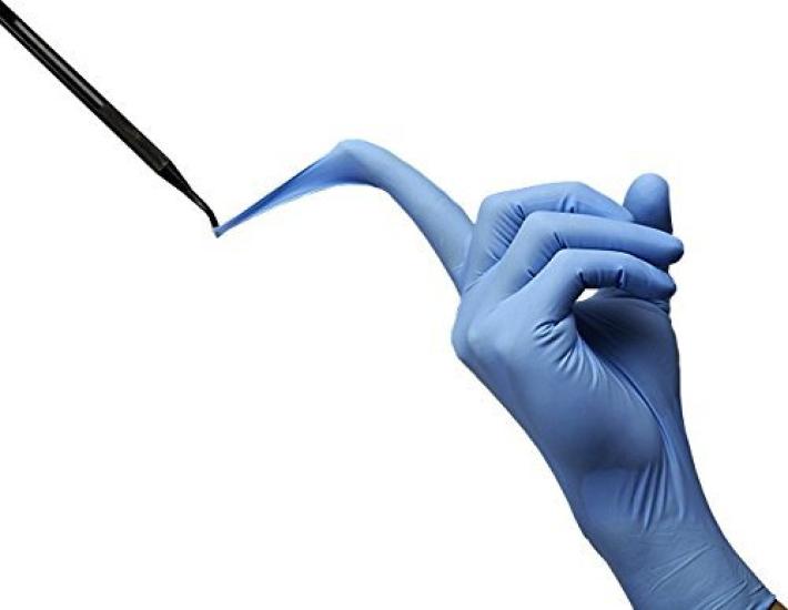 

Showa Gloves 886 Nitrist Tough 100 1 box [Powder-Free] No. Plus, count, Blue, Large, синий