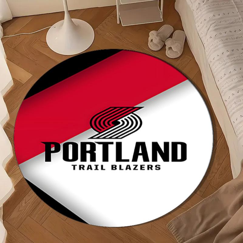 Trail Blazers Logo Round mat, Anti-slip Circle Carpet Chair rug For livingroom,Bedroom, doormat home decor Gift Christmas Gifts