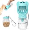 Leakproof Dog Water Bottle Portable Pet Travel Drinking Cup 2 In 1 Food Water Dispenser for Outdoor Walking Hiking Dogs Cats Pet Feeding Supplies