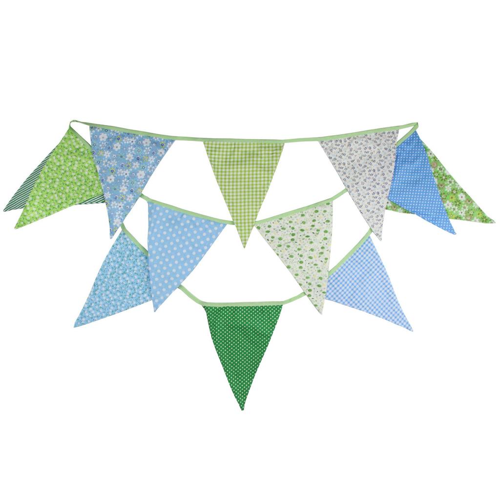 Large Cotton Triangle Flags for Parties and Outdoor Events