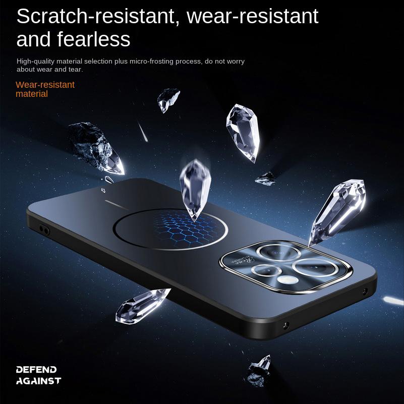 Micro-frosted Ice Feeling Explosion-proof All-inclusive Lens Magnetic Ring Case For OPPO Reno 15 Pro Reno 15 14 Protect Cover