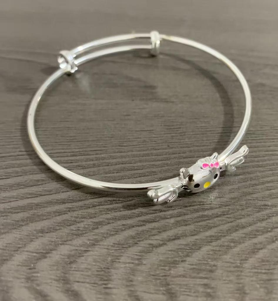 Adjustable Ethnic Bracelet with Dragon, Phoenix, and Lotus Design