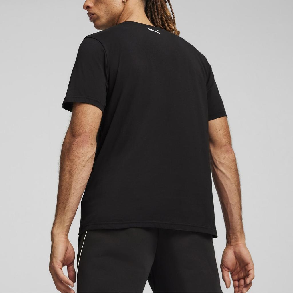 Puma Scuderia Ferrari Logo Design Casual Round Neck Short Sleeve T-Shirt Men T-Shirts Black 623805-01