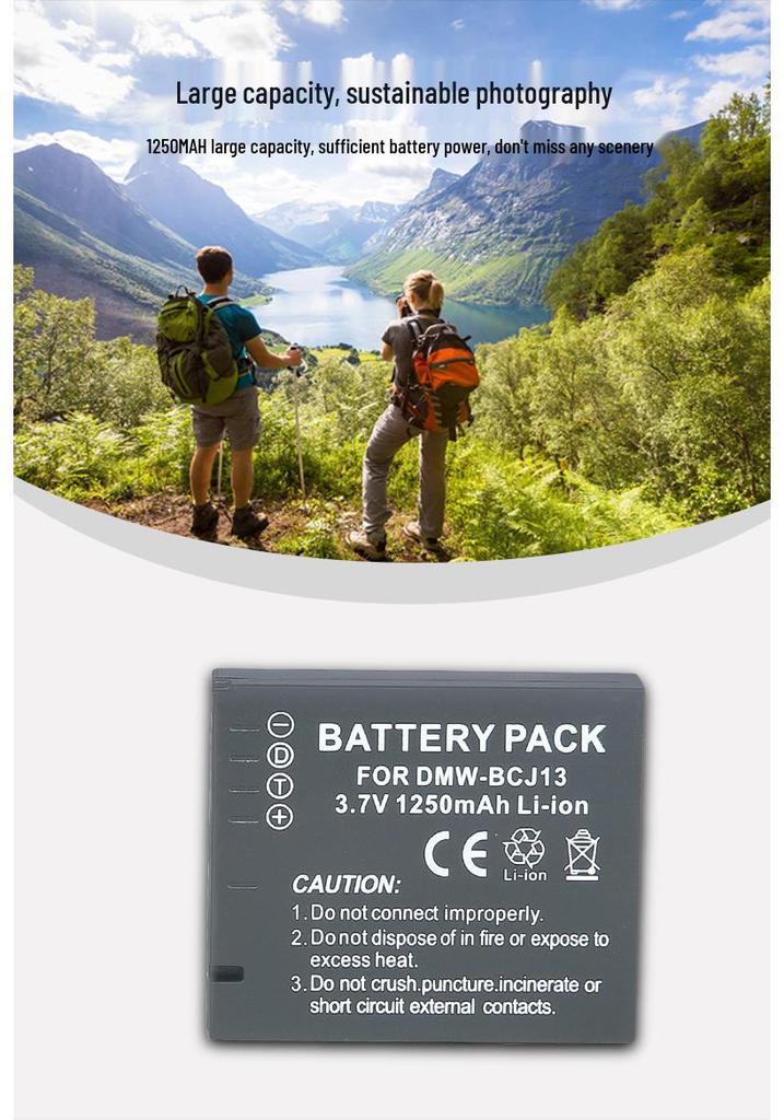 BCJ13 Battery for Panasonic DMC-LX5/ LX5GK/ DMC-LX7/ LX7GK and Leica Mirrorless Cameras