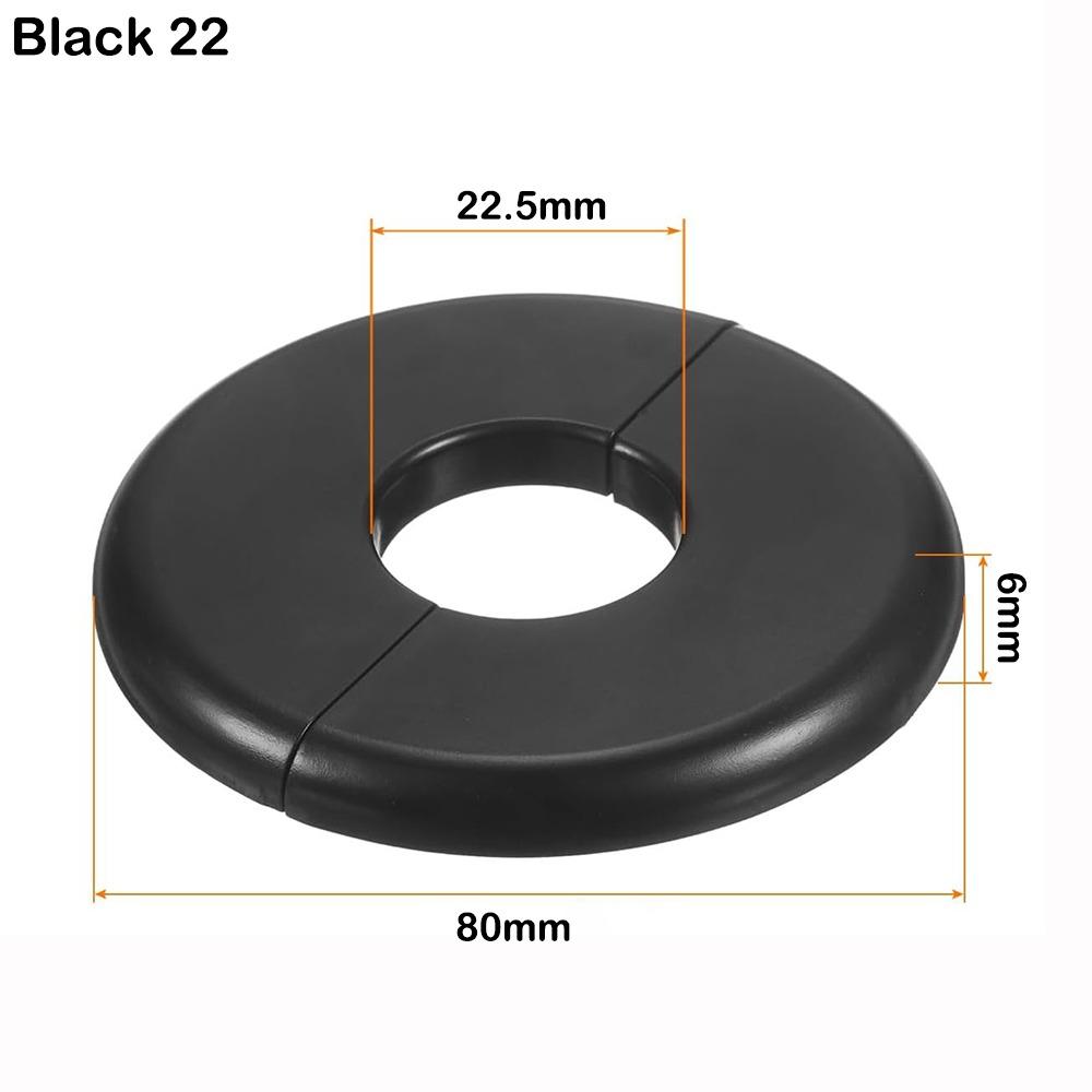 Useful ABS Shower Faucet Cover Round Black Faucet Decorative Cover White Faucet Accessories Shower