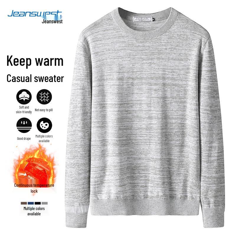 

JEANSWEST Men s Round Neck Cotton Sweater 2XL