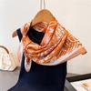 2026 New Spring Summer Women Scarf Silk Print Satin Scarves Shawl Headband Hijab Bandana Wrap Bufanda Fashion 70*70cm