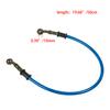 Motocykl Dirt Bike Opletená brzdová hadice Ocelové brzdové lanko Hydraulická trubka 28 stupňů Banjo 500mm-1200mm pro univerzální motocykl