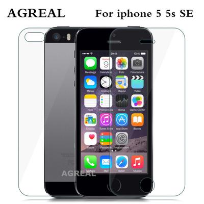 Front + Back Premium Tempered Glass 0.26mm iPhone 5 SE AGREAL Anti-scratch 9H · 4.2Price $8 · Premium HD 9H Tempered Glass Film Front Screen Protector ...