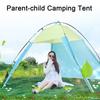 Tenda Triangular de Toldo para Exterior, Abrigo Solar com Proteção UV para 3-4 Pessoas, Toldo de Sombra de Montagem Fácil para Praia, Acampamento, Pesca, Piquenique