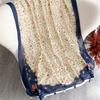 Spring and Summer New Flowers Pattern Cotton Linen Scarf for Women Autumn Warm Soft Shawls Muslim Hijab Poncho Echarpe Stoles