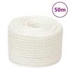 153069 vidaXL Work Rope White 20 Mm 50 M Polypropylene