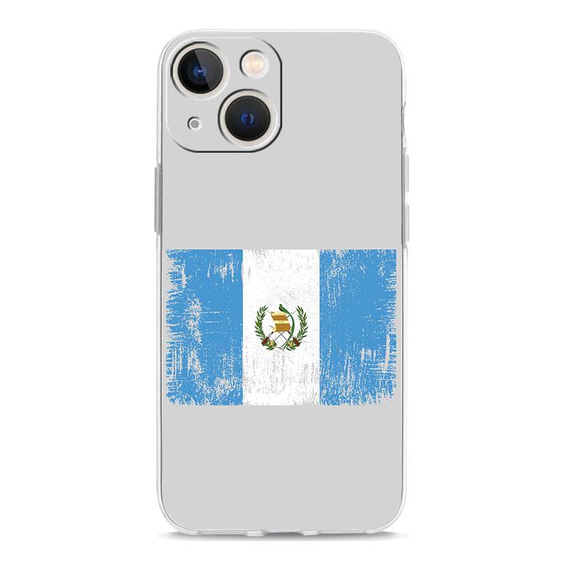 Phone Case For iPhone 17 Air Cases iPhone 16 15 12 13 14 Pro Max SE 7 8 Plus iPhone11 Clear Soft Cover Guatemala Flag