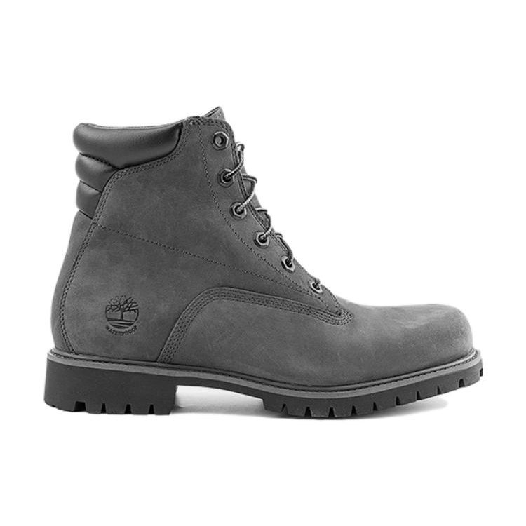 Timberland Premium Series Waterproof Slip-Resistant Comfortable Versatile Short Boots Men boots Gray A1OIZ