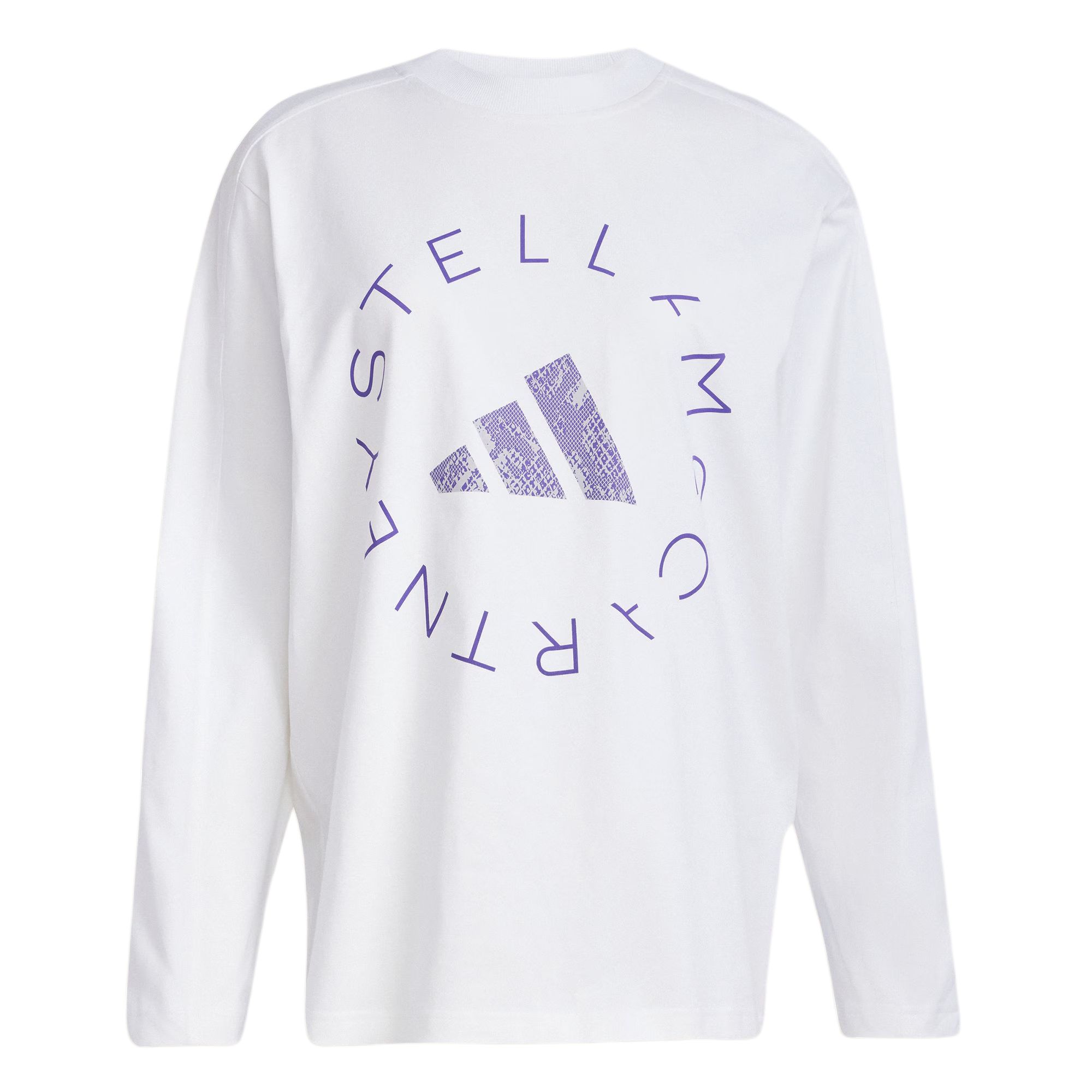 

adidas by Stella McCartney Women s White Printed Long Sleeve T-Shirt JM3680 M