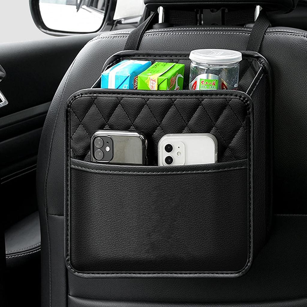 CMD Car Seat Back Car Storage Multifunctional Storage Trash Can and Storage Car Interior Waterproof and Easy Large Convenient Small Item Car