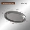 Retro Stainless Steel Oval Dessert and Fish Tray for Barbecue & Coffee Shops