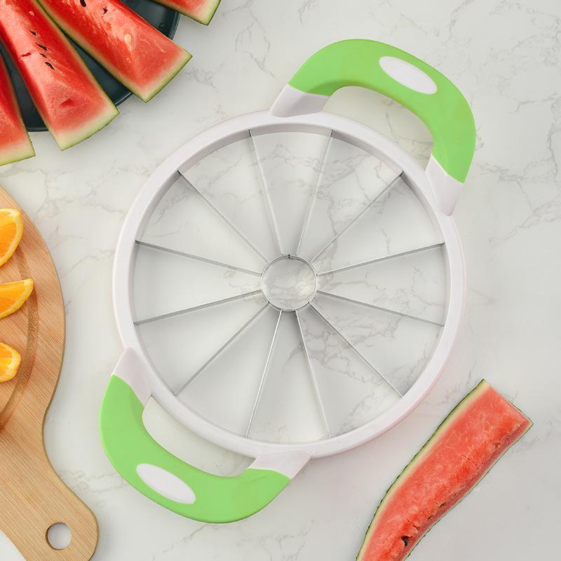 Watermelon Slicer Cutter Stainless Steel Fruit Apple Divider Peeler Apple Corer Slicer Cabbage Cutting Tools Kitchen Accessories