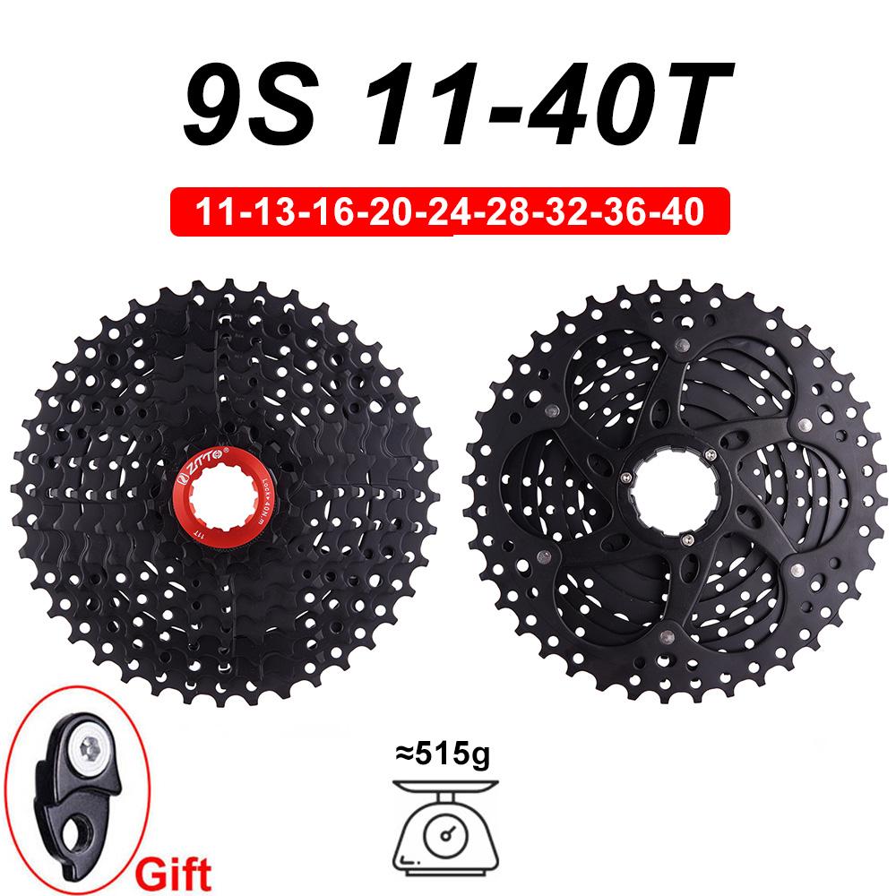 ZTTO MTB 9 Speed Set 1X9 Shifter Rear Derailleur 9V 50T Cassette K7 Sprocket Parts For m370 m430 m590 DEORE Single Crank System