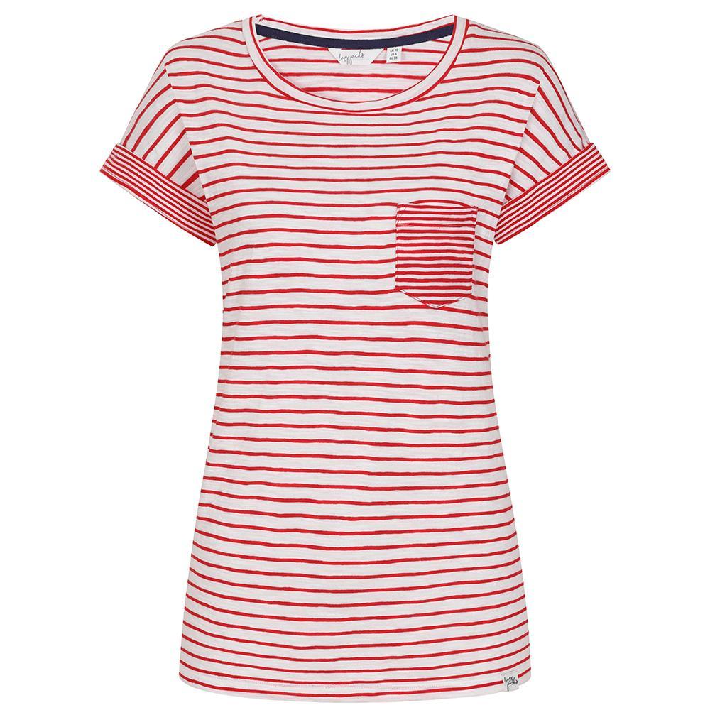 Lazy Jacks Womens/Ladies Striped Roll Sleeve T-Shirt