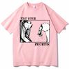 Attack On Titan TShirts Eat Your Protein Shirt Unisex Unisex Summer Casual ONeck Short Sleeve Shirts