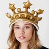 Inflatable Crown For Kids Adult Birthday Hats Cap King Toy Party Decoration Creative Inflatable Event Stadium Prop Party Gift