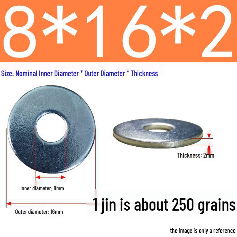 Galvanized Oversized Metal Washers M3-M60