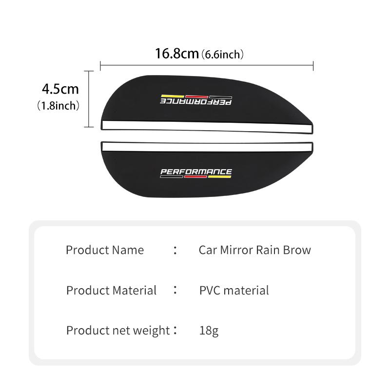 Car rearview mirror rainproof eyebrow cover accessories For BMW 1 3 5 Series G30 G32 G38 2021 2020 2019 2018 E46 E91