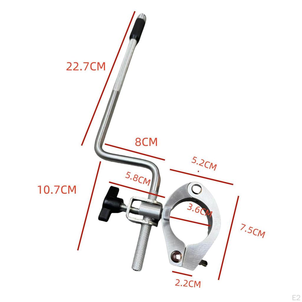 Drum Set Microphone Mount Cymbal Stand Holder Clamp Z Shape Rod Musical Instrument Supplies