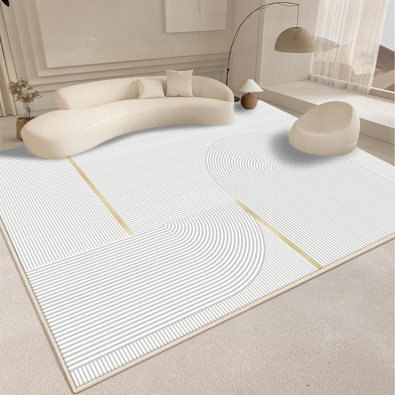 Modern Style Living Room Decoration Line Carpet Fluffy Soft Rugs for Bedroom Abstract Design Plush Rug Home Thickened Floor Mat