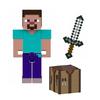 Mattel Minecraft Actionfigur & Zubehör 2er-Pack mit Steve, 3,25-Zoll-Maßstab Sammler-Spielzeugset