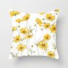 New Flower Plant Peach Velvet Pillow Case Sofa Pillow Car Cushion