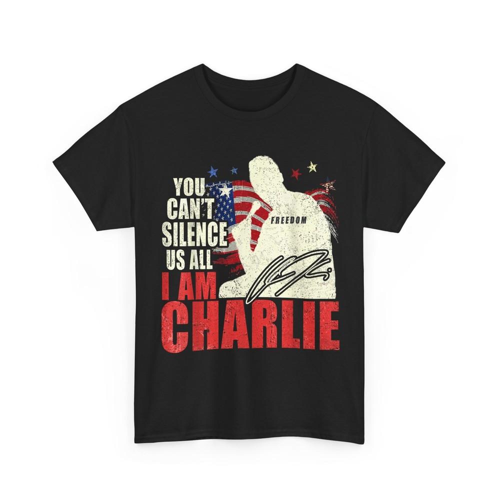 You Can t Silence US All, Charlie Kirk T-shirt Unisex T-Shirt XXL