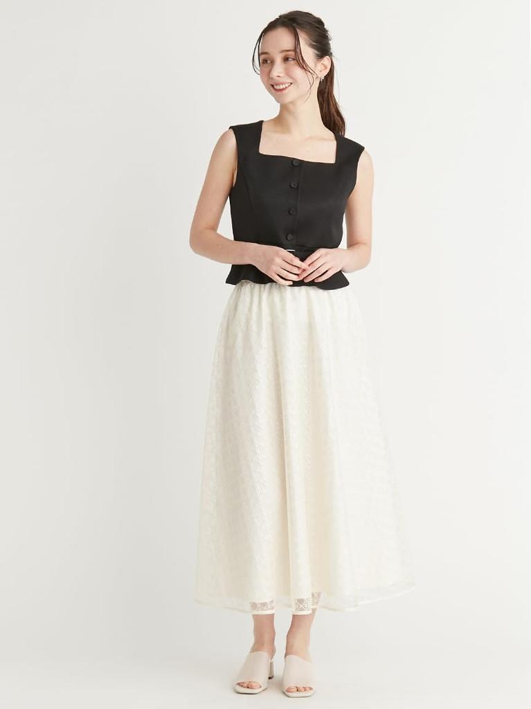 Gilet and Tulle Skirt CWFO252034BLK36